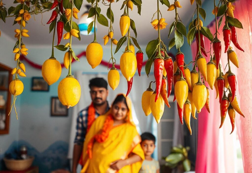 Lemon and Chilli | Mandeep Astro | Lemon and chilli hanging